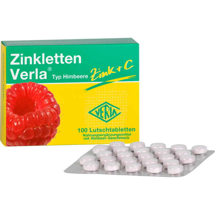 Zinkletten Verla Typ Himbeere Tabletten, 100 St. Tabletten