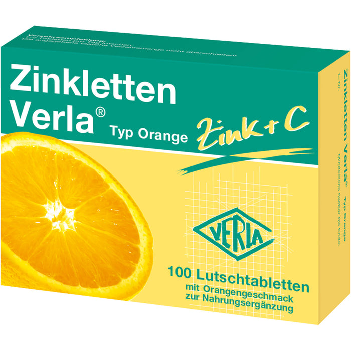 Zinkletten Verla Typ Orange Tabletten, 100 St. Tabletten