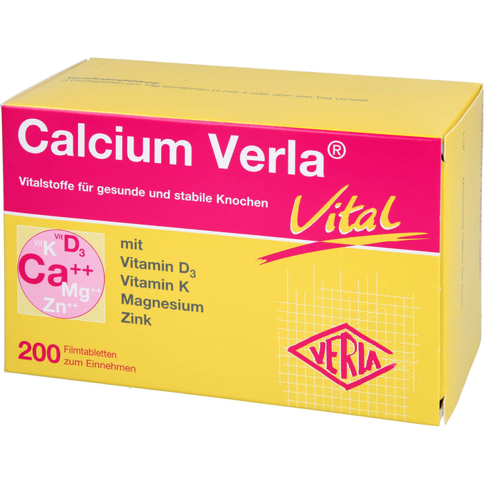 Calcium Verla vital Filmtabletten, 200 St. Tabletten