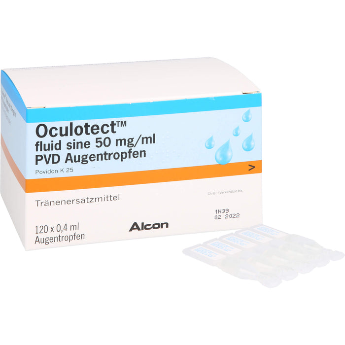 Oculotect fluid sine 50 mg/ml PVD Augentropfen, 120 St. Lösung