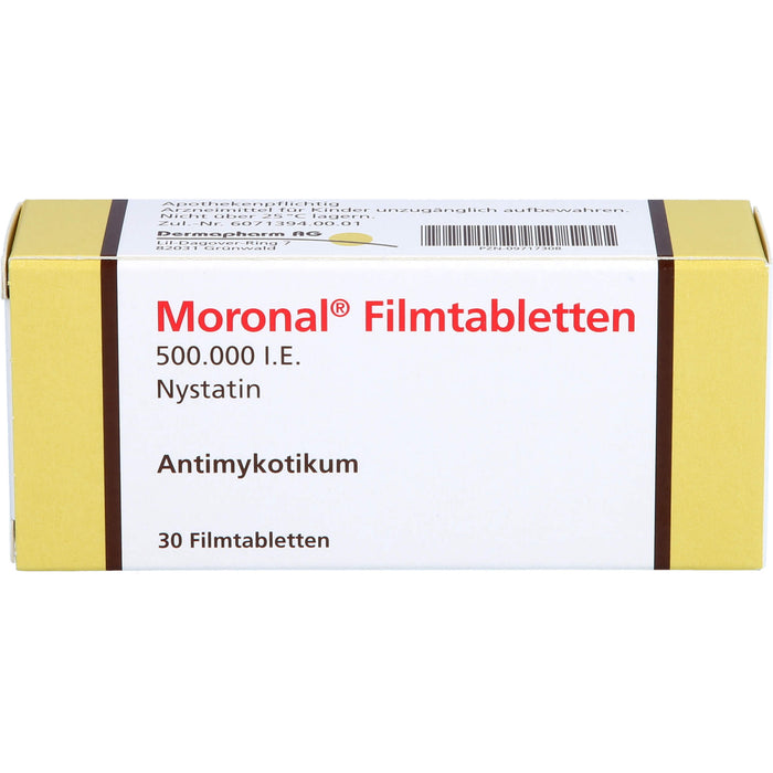 Dermapharm Moronal Filmtabletten Antimykotikum, 30 St. Tabletten