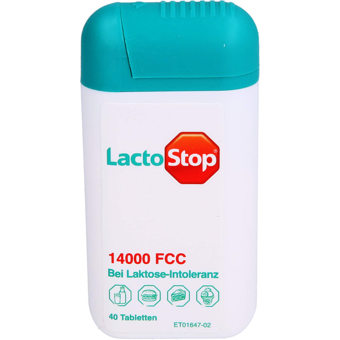 LactoStop 14000 FCC bei Lactose-Intoleranz Tabletten, 40 St. Tabletten