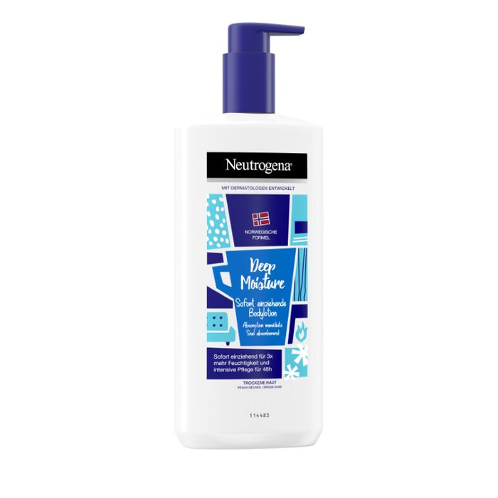 Neutrogena NF Deep Moisture Bodylotion für trockene Haut, 400 ml Körperpflege