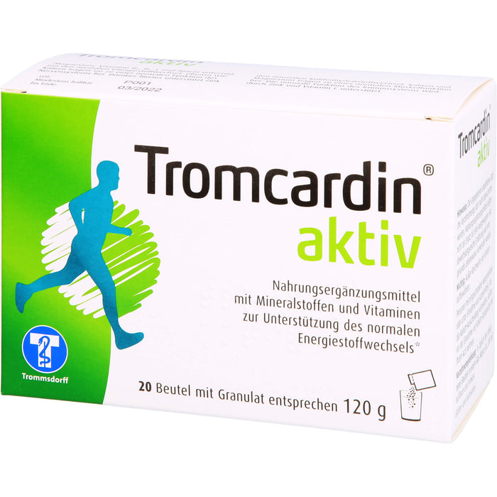 Tromcardin aktiv Granulat zur Unterstützung des normalen Energiestoffwechsels, 20 St. Beutel
