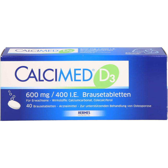 Calcimed D3 600 mg / 400 I.E. Brausetabletten, 40 St BTA