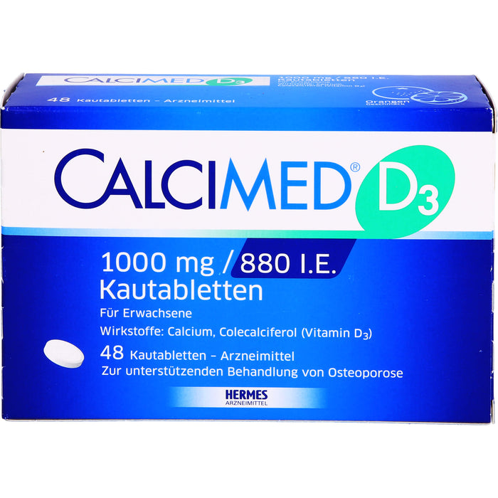 Calcimed D3 1000 mg/880 I.E. Kautabletten, 48 St KTA