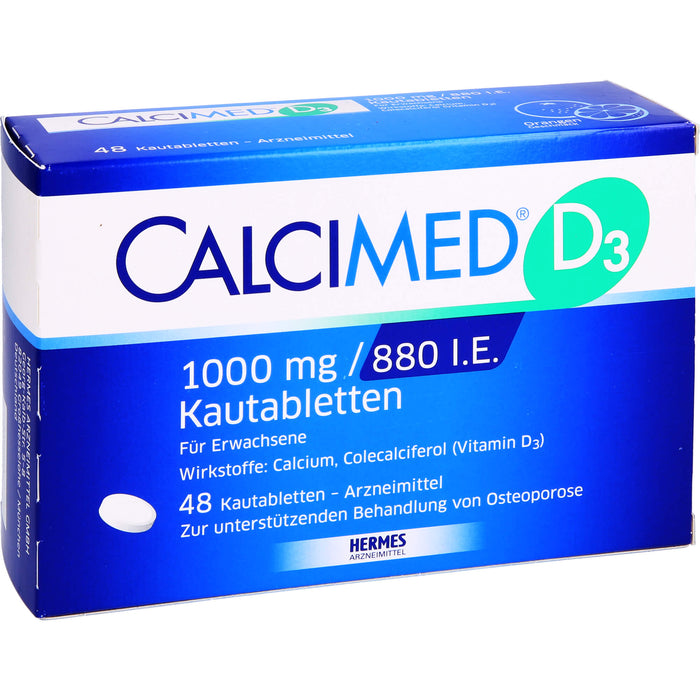 Calcimed D3 1000 mg/880 I.E. Kautabletten, 48 St KTA
