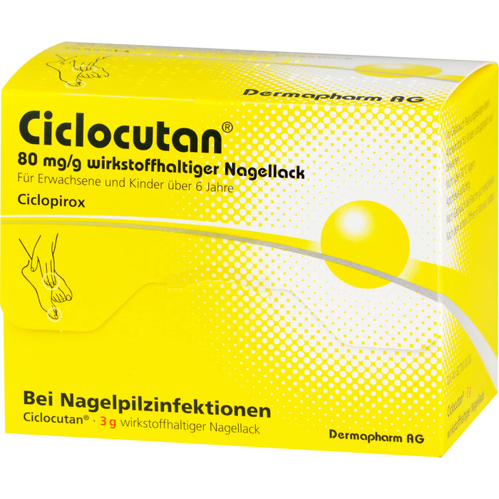 Ciclocutan 80 mg/g wirkstoffhaltiger Nagellack, 3 g Wirkstoffhaltiger Nagellack