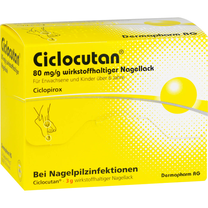 Ciclocutan 80 mg/g wirkstoffhaltiger Nagellack, 3 g Wirkstoffhaltiger Nagellack