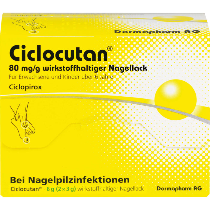 Ciclocutan 80 mg/g wirkstoffhaltiger Nagellack, 6 g NAW