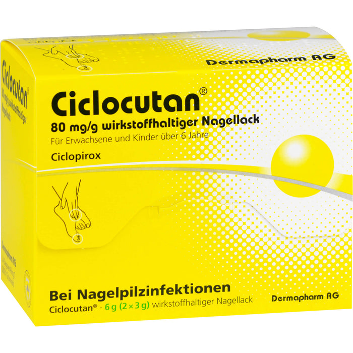 Ciclocutan 80 mg/g wirkstoffhaltiger Nagellack, 6 g NAW