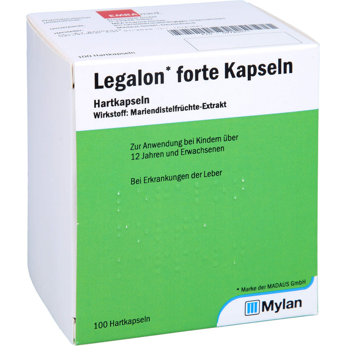 MADAUS Legalon forte Kapseln bei Erkrankungen der Leber, 100 St. Kapseln