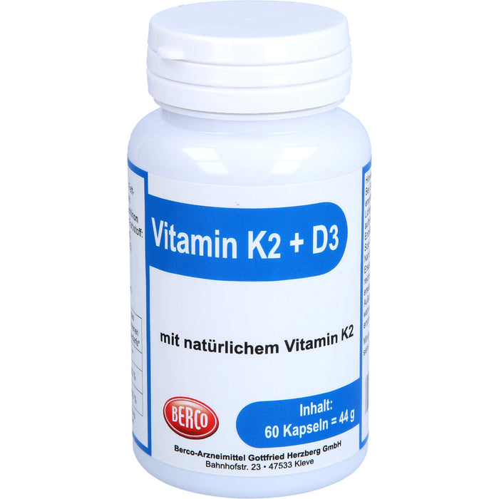 Vitamin K2 + D3 Berco, 60 St KAP