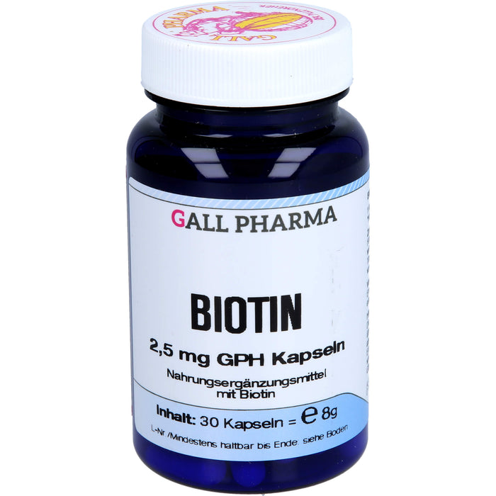 GALL PHARMA Biotin 2,5 mg GPH Kapseln, 30 St. Kapseln