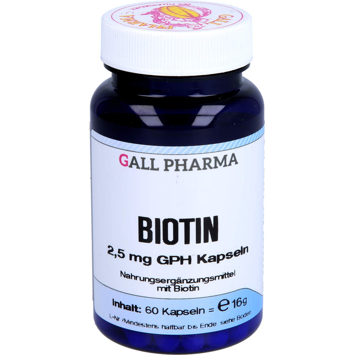 GALL PHARMA Biotin 2,5 mg GPH Kapseln, 60 St. Kapseln