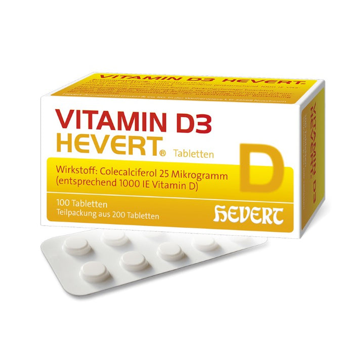 Vitamin D3 Hevert 1000 I.E. Tabletten, 200 St. Tabletten