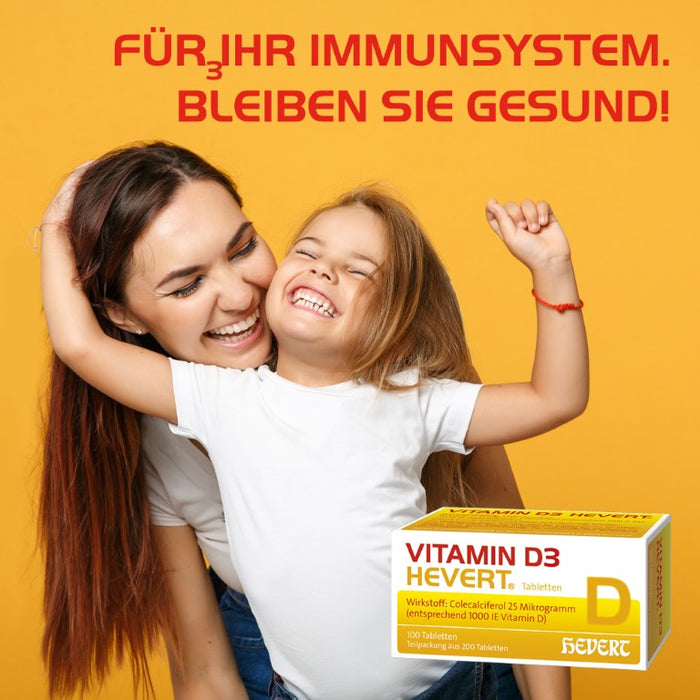 Vitamin D3 Hevert 1000 I.E. Tabletten, 200 St. Tabletten