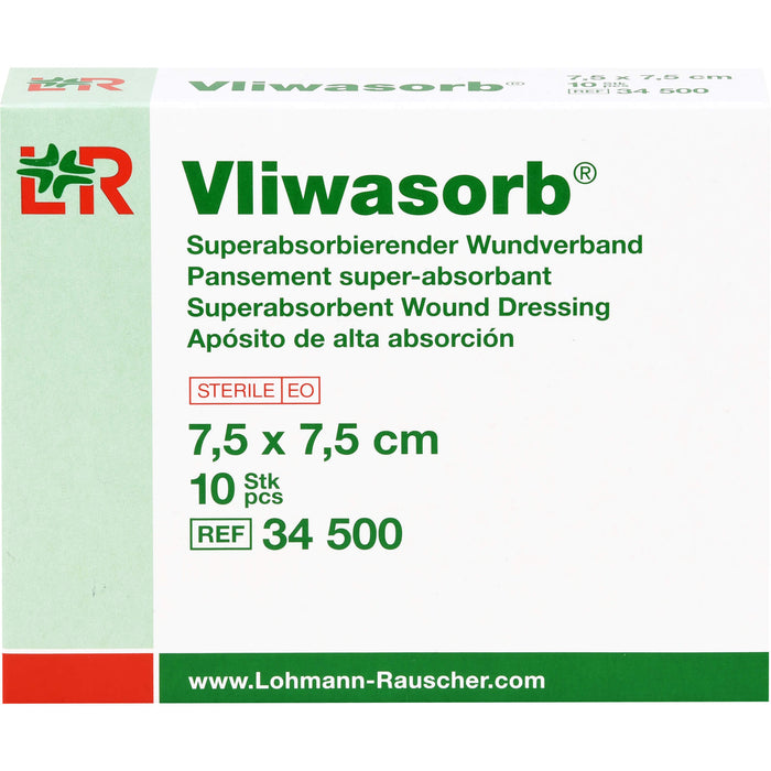 Vliwasorb Superabsorbierender Wundverband, 10 St KOM