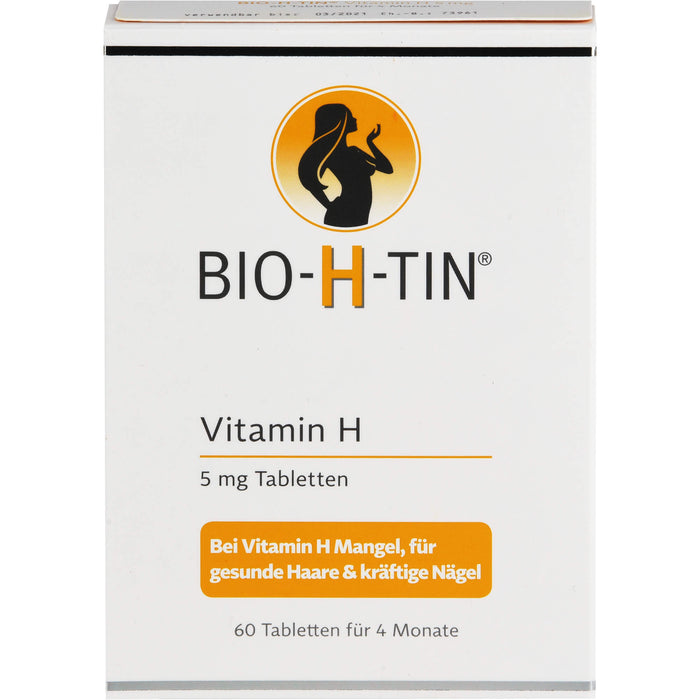 BIO-H-TIN Vitamin H Tabletten 5 mg für 4 Monate, 60 St. Tabletten