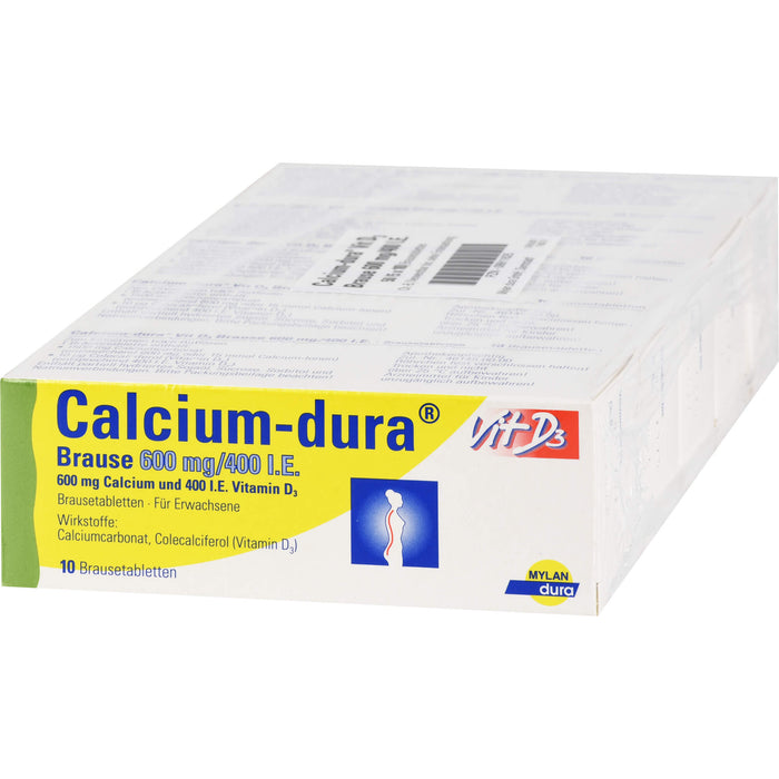 Calcium-dura Vit D3 Brause 600 mg/ 400 I.E. Brausetabletten, 50 St. Tabletten