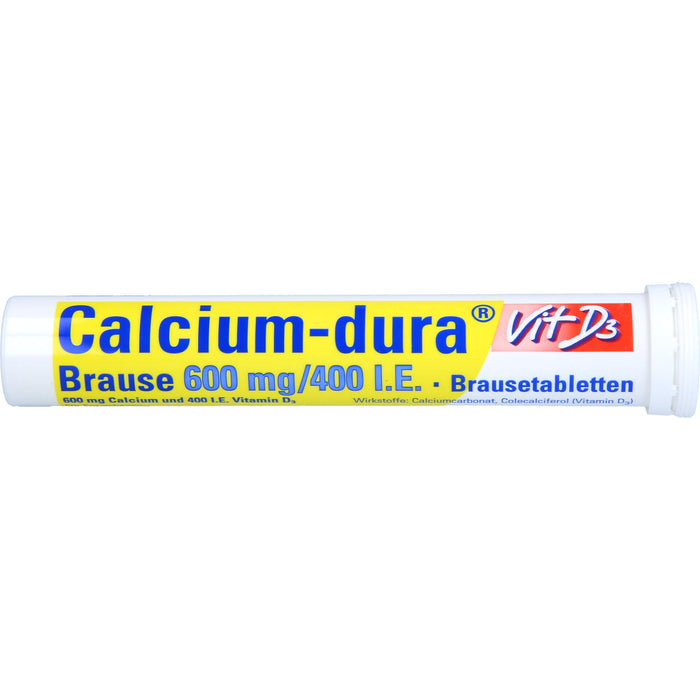Calcium-dura Vit D3 Brause 600 mg/400 I.E., Brausetabletten, 120 St BTA