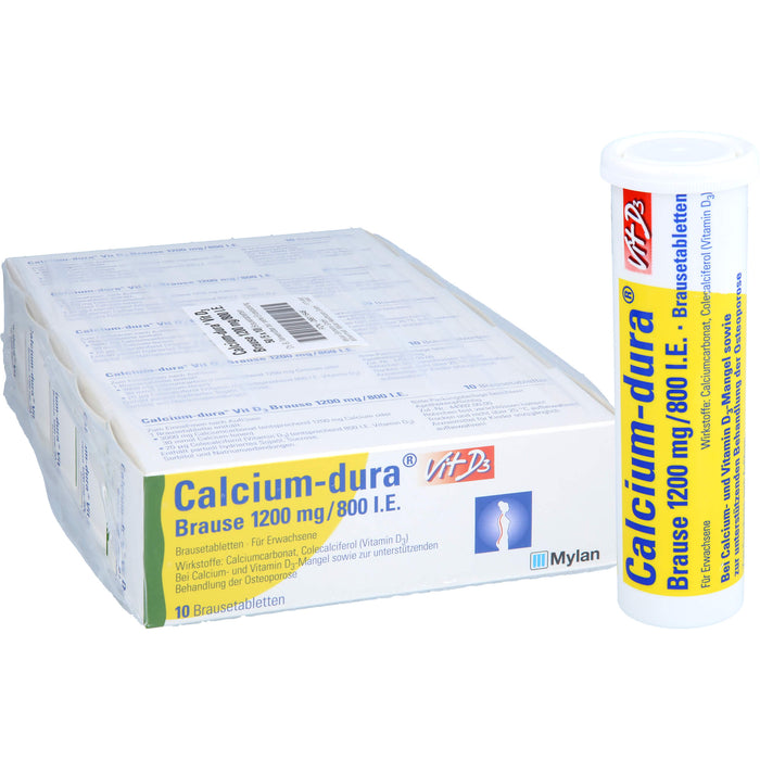 Calcium-dura Vit D3 Brause 1200mg/800 I.E., Brausetabletten, 50 St BTA