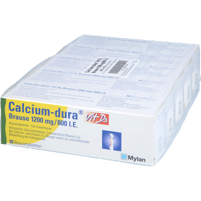 Calcium-dura Vit D3 Brause 1200mg/800 I.E., Brausetabletten, 50 St BTA