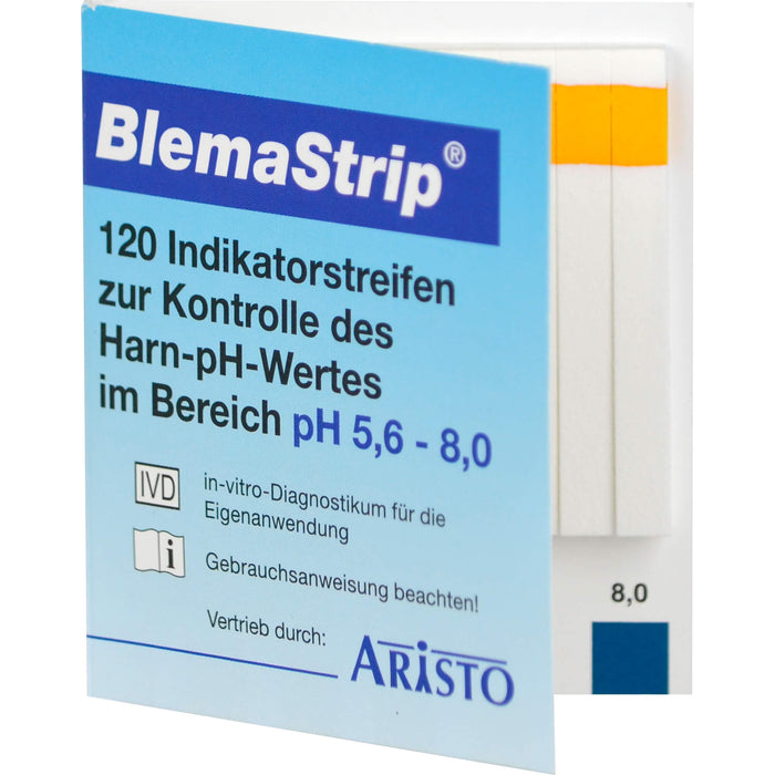 BLEMASTRIP PH 5,6-8,0 Urinteststreifen, 120 St. Teststreifen
