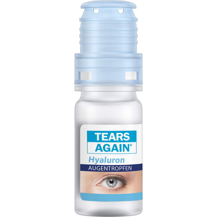 TEARS AGAIN Hyaluron 0,1% Augentropfen zur Befeuchtung der Augenoberfläche, ohne Konservierungsmittel, 10 ml Lösung