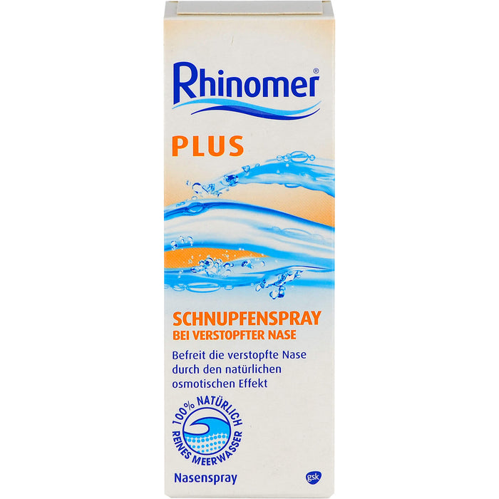 Rhinomer plus Schnupfenspray bei verstopfter Nase, 20 ml Lösung
