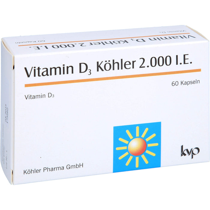 Vitamin D3 Köhler 2000 IE, 60 St. Kapseln