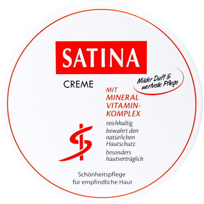 SATINA Creme Schönheitspflege für empfindliche Haut, 150 ml Creme