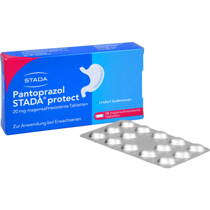 Pantoprazol STADA protect 20 mg Tabletten bei Sodbrennen, 14 St. Tabletten