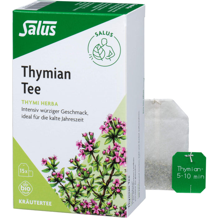 Thymian Tee Kräutertee Thymi herba bio Salus, 15 St FBE