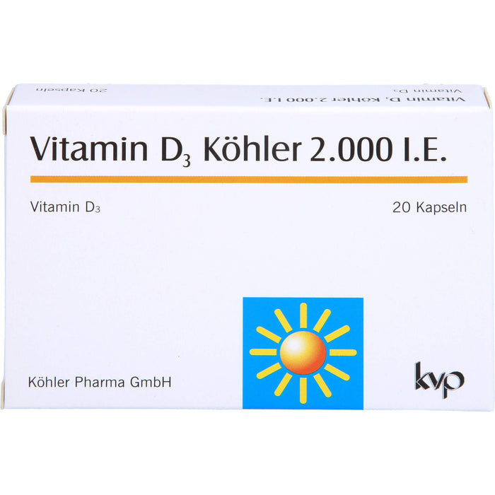 Vitamin D3 Köhler 2000 IE, Kapseln, 20 St KAP
