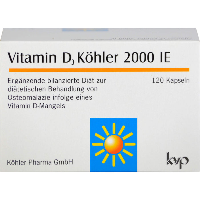 Vitamin D3 Köhler 2000 IE Kapseln, 120 St. Kapseln
