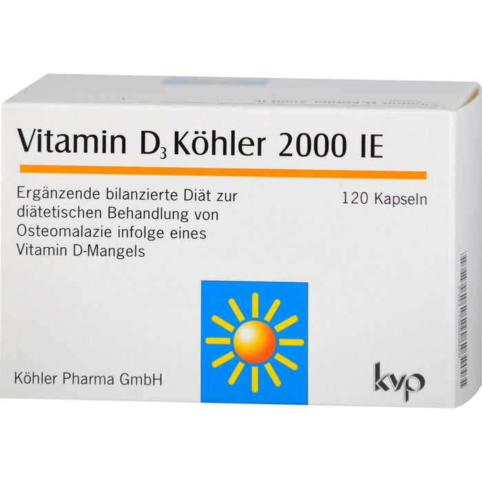 Vitamin D3 Köhler 2000 IE Kapseln, 120 St. Kapseln