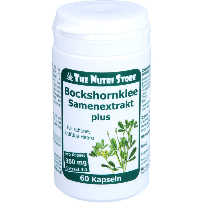 The Nutri Store Bockshornklee 300 mg Samenextrakt plus Kapseln, 60 St. Kapseln