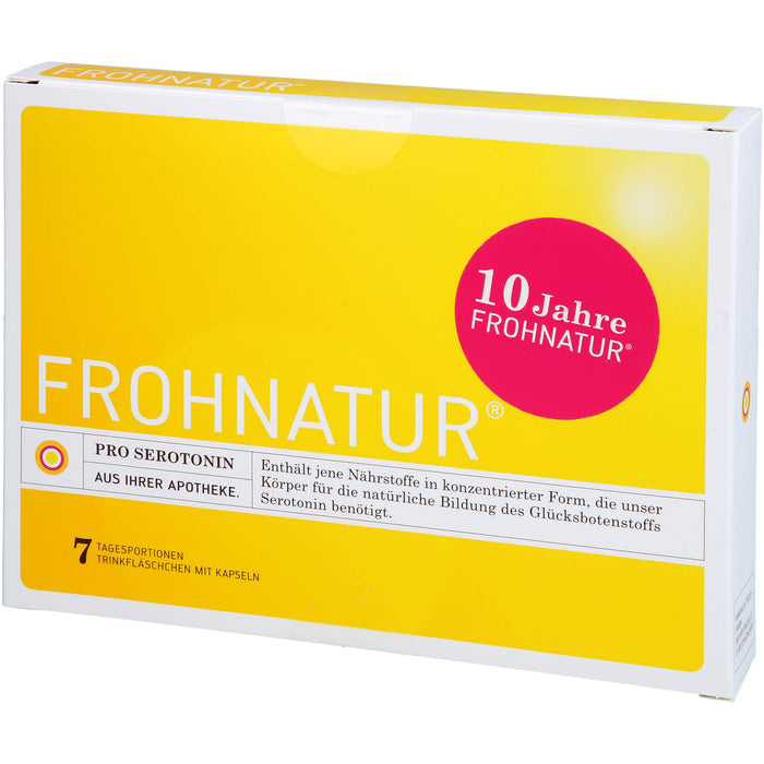 Frohnatur Pro Serotonin Trinkfläschchen mit Kapseln, 7 St. Ampullen