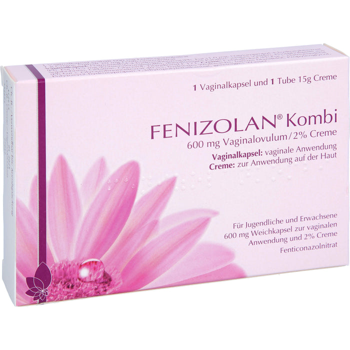 FENIZOLAN Kombi 600 mg Vaginalovulum/2% Creme bei Pilzerkrankungen der Scheide, 1 St. Kombipackung