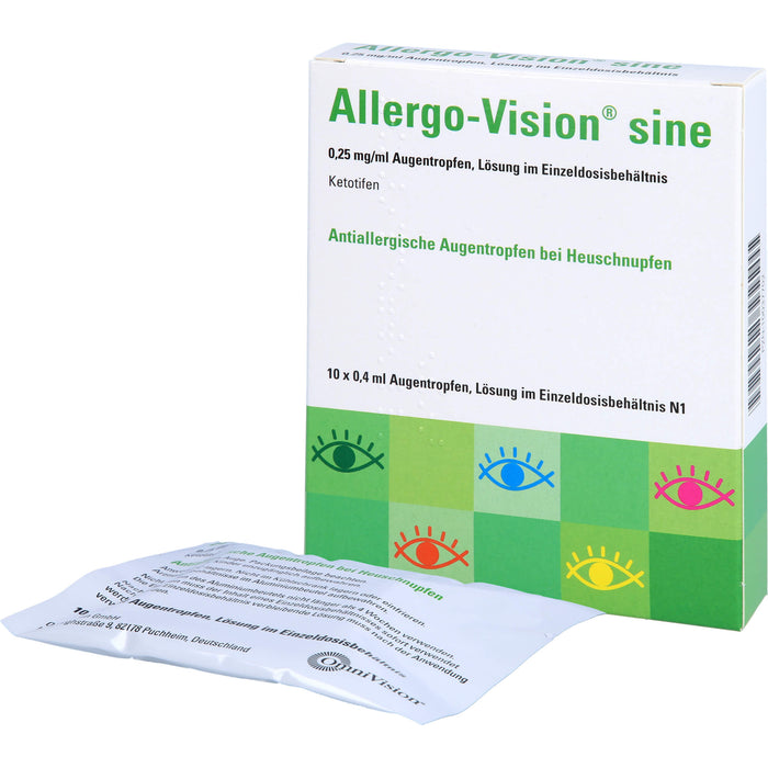 Allergo-Vision sine Augentropfen bei Heuschnupfen, 10 St. Pipetten