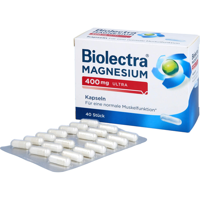 Biolectra Magnesium 400 mg ultra Kapseln, 40 St. Kapseln