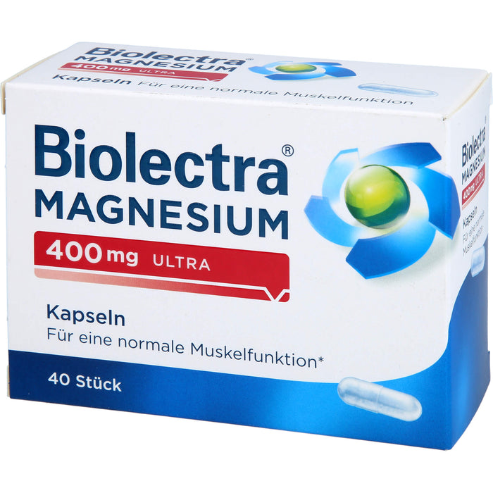 Biolectra Magnesium 400 mg ultra Kapseln, 40 St. Kapseln