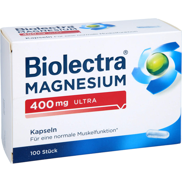 Biolectra Magnesium 400 mg ultra Kapseln, 100 St. Kapseln