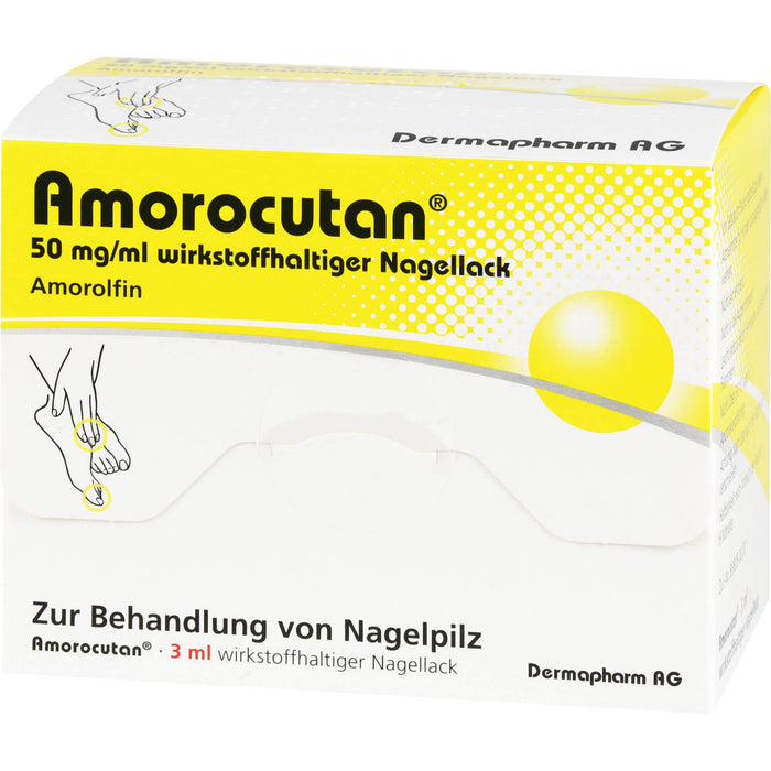 Amorocutan 50 mg/ml wirkstoffhaltiger Nagellack, 3 ml Wirkstoffhaltiger Nagellack