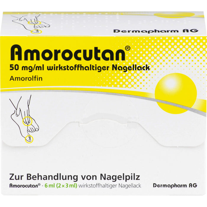 Amorocutan 50 mg/ml wirkstoffhaltiger Nagellack, 6 ml NAW