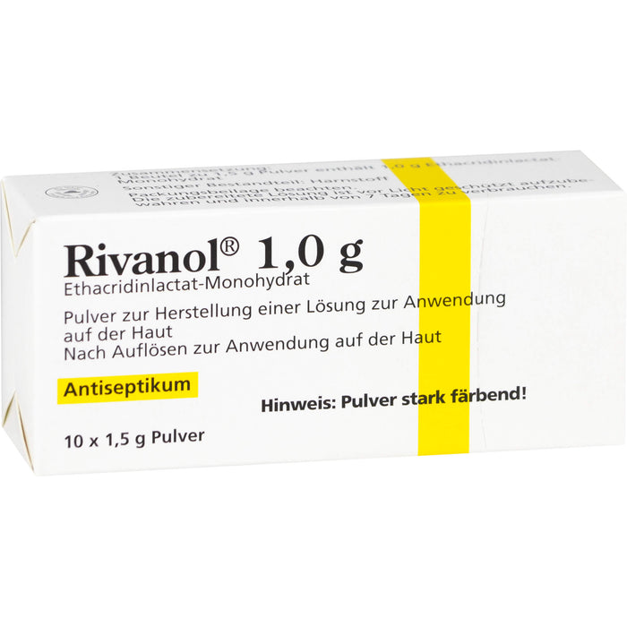 Rivanol 1,0 g Pulver Antiseptikum, 10 St. Beutel