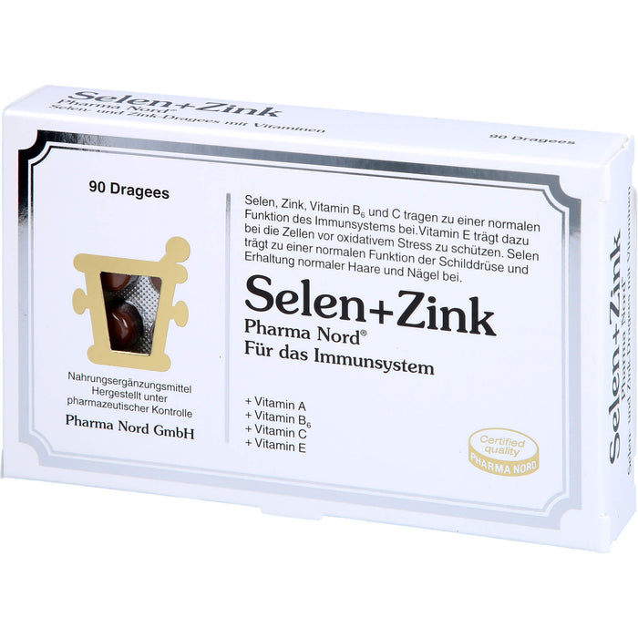 Selen + Zink Pharma Nord Dragees, 90 St. Tabletten