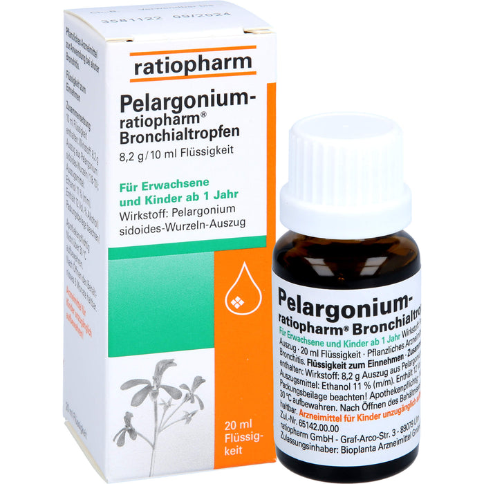 Pelargonium-ratiopharm Bronchialtropfen, 20 ml Lösung