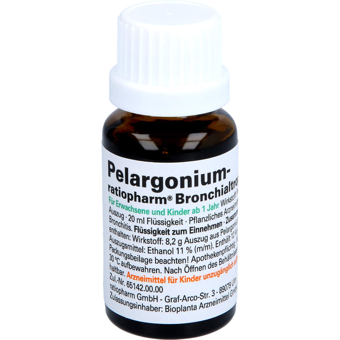 Pelargonium-ratiopharm Bronchialtropfen, 20 ml Lösung
